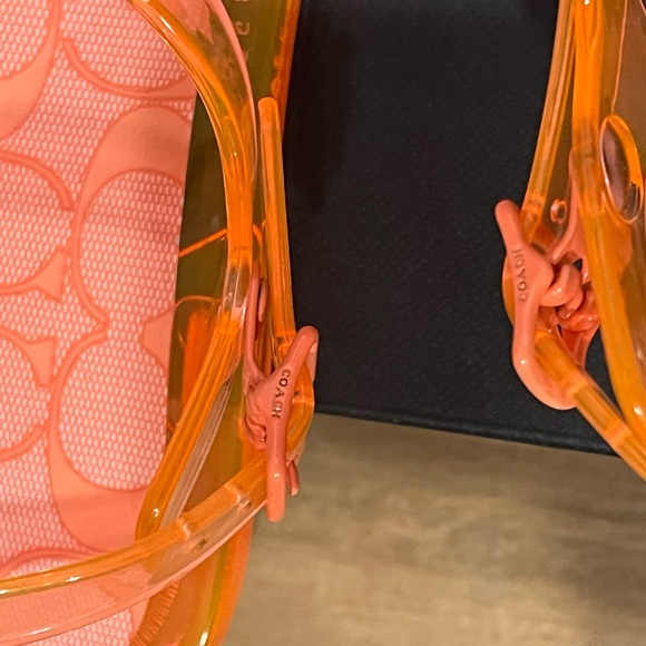 Authentic COACH Natalee Jelly Tangerine Sandal Size 6B NIB C3067 - Picture 8 of 12